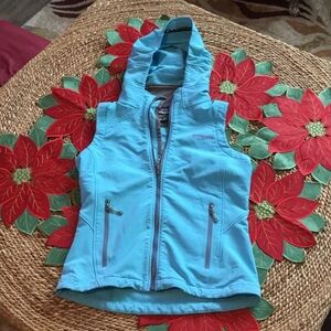 Patagonia Turquoise Hooded Vest
